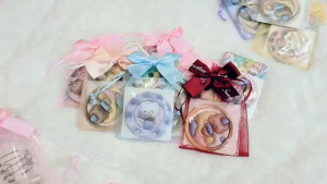 พร้อมส่ง ของขวัญ ของชำร่วย กระจก+ถุงผ้าแก้ว แพ็คเกจของขวัญงานแต่ง