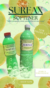 SURFAX Softener Sweet Melon Pelembut dan Pewangi Pakaian Premium - 500mL & 1500mL