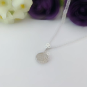 SilverWholesale #PH346 Sterling Silver 925 Round Abacus Pendant Necklace Set (S925纯银圆圆满满算盘项链)