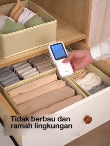 Serbaguna Kotak Penyimpanan 6 Pcs Sock Storage Box Pakaian Dalam dan Kaus Kaki Lemari Pakaian Tahan Air Dapat Dilipat Tanpa Bau