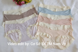 Quần lót bầu cạp chéo lụa băng siêu mỏng siêu co giãn