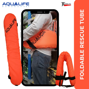 AquaLife Foldable Rescue Tube - Compact Water Gear for Lifeguards and First Responders