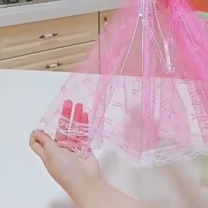 BOSSLU Tudung Saji Penutup Makanan Model Lipat Payung Food Cover
