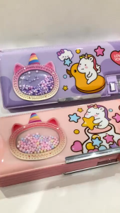 [FREE DUS + BUBBLE] Kotak Pensil Magnet PREMIUM / Tempat Pensil Xiao Ling Jing + Mainan  Gabus 35283 Pensil Case Magnet Styrofoam Cute Unicorn Lucu Unik Murah