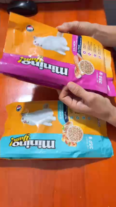 Thức ăn hạt cho Mèo Minino Yum bịch 350gram vị hải sản và vị cá hồi (mẫu mới) - Love Pets Shop
