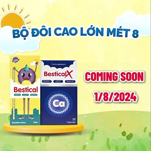 Canxi Bestical X - Canxi sinh học dạng viên cho mẹ bầu trẻ đang trong giai đoạn phát triển chiều cao