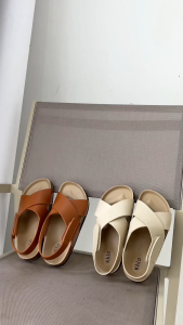 Sandal Anak Perempuan Belleza Sandal Slop Korea Birken Anak Perempuan Usia 6 sampai 10 Tahun Sendal Tali Velcro Model Silang Sandal Anak anak  Bellezza Empuk Ringan Belezza Usia Umur 7 8 9 10 thn Kekinian - KHLO SENA