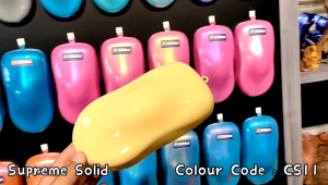 AIKKA Manila Beige CS11 2K Car Paint Solid Kaler Bancuh Kereta Motor AK CW Custom Mix Aerosol Spray 奶茶色 Yamaha