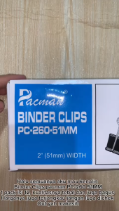Binder Clip Pacman 260 Isi 12 Pcs / Klip Penjepit Kertas