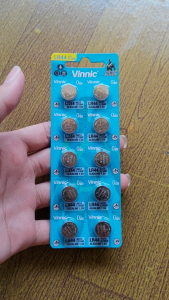 Vinnic AG13 Baterai jam tangan Vinnic L1154F LR44 Alkaline 1.5V Original (1pcs)