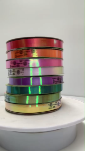 ริบบิ้นพับเหรียญ [สีรุ้ง] ริบบิ้นห่อเหรียญ ริบบิ้นเนื้อดี พร้อมส่ง ตราTw