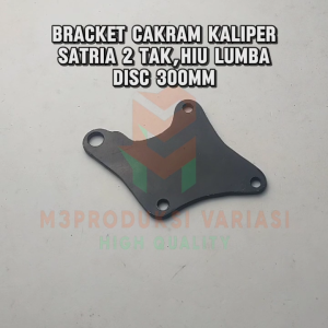 Breket Cakram Disc Kaliper Depan Satria 2 tak Hiu Lumba Piringan Besar 300mm