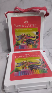 QCF Crayon Faber Castell Hexagonal Oil Pastel 72 Warna Pensil Warna 72 Warna Crayon Menggambar Alat Mewarnai Alat Menggambar FABER CASTELL