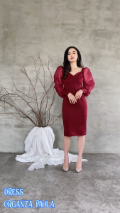 Dress Organza Paula/Dress Wanita/Murah/premium
