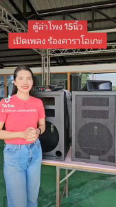 ตู้ลำโพง15นิ้ว ฟูลเร้นจ์ ( ตู้เปล่า ) แพ็คคู่ สุดคุ้ม