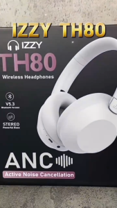 Izzy TH80 Headphone Free Pouch With ANC Bluetooth Wireless Headset Earphone 5.3
