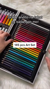 145 pcs Painting Set Colored Pencil & Art Supplies Set with Painting Drawing for kids Coloring Painting Sets