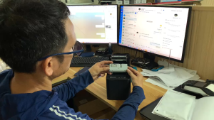 Bộ dao cắt giấy máy in nhiệt K80 new 100% tháo máy mới