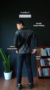 MENSTYLE BATIK - Kemeja batik pria slimfit furing Indradewa lengan panjang batik pria premium