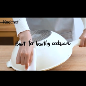 Redchef Nonstick Ti Ceramic Large Capacity Wok No PFAS& PTFE& PFOA Suitable for All Stoves