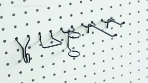 แขวนเครื่องมือ แขวนปืน แผ่นผนังรู Pegboard ขนาด 40x80 ซม สีเทา/ขาว/ดำ อุปกรณ์ ตะขอ เป๊กบอร์ด  เพ็กบอร์ด ติดตั้งได้หลายแบบ พร้อมรูกุญแจ สำหรับเกี่ยวผนัง