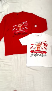 Kaos Indonesia 17 agustus baju katun combed Garuda merah putih pria wanita anak couple keluarga family terbaru DEKAOS SHOP 3016 Selamat Kemerdekaan