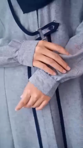 Nibras NB B125 Gamis Ibu Ibu Terbaru Polos Bahan Agafya Carina Maroon Navy Yellow Gold Buckle