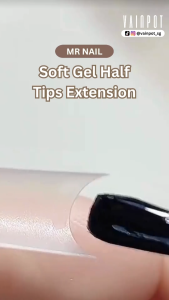 [Vainpot-SG] MR NAIL Soft Gel Half Tips for Nail Extension / Pre Etched/ Buffed - 12 Sizes/ 360pcs