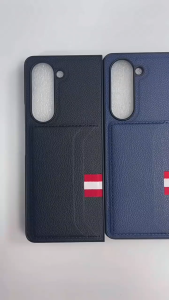 Non-Fingerprint PU Leather Skin Case for Samsung Galaxy Z FOLD 7 FOLD7 FOLD6 ZFOLD6 Z Fold 5 Fold5 5G Fold3 ZFOLD3 ZFOLD4 ZFOLD5 Z FOLD5 FOLD4 FOLD3 Card Pocket Phone Cases Cover for Z FOLD3