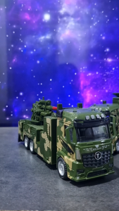Diecast Miniatur Mainan Anak Mobil Truk Militer Metal Super Army
