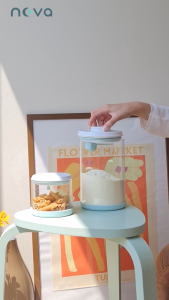 NOVA รุ่น GL ใหม่ !! กล่องใส่นมผง แบบแก้ว สุญญากาศ กล่องเก็บนมผง กล่องอเนกประสงค์ กล่องเก็บอาหาร Milk Powder Glass Box