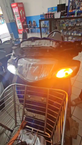 SET ไฟตัดหมอก LED (คุณภาพอย่างดี) (ใช้ได้ทุกรุ่น) (มีหลายสี) (T0239) (BJN x MTMotorParts) ไฟหรี่ LED หลอดไฟ