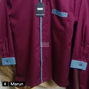 ADA JUMBO Kemeja Pria Lengan Panjang Kasual Motif Koko Ghani