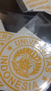 CUTTING STIKER KAMPUS LOGO UNIVERSITAS PENDIDIKAN INDONESIA UPI 3 WARNA KACA MOBIL MOTOR LAPTOP HP ANTI AIR