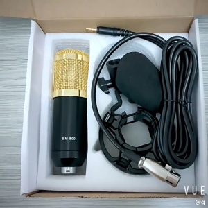 BM800 Condenser microphone ไมค์ ไมค์อัดเสียง ไมค์ไลฟ์สด คอนเดนเซอร์ Pro Condenser Microphone พร้อม ขาตั้งไมค์โครโฟน
