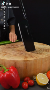 K3407黑刃菜刀 / K3407 Black Blade Kitchen Knife / K3407 pisau dapur bilah hitam