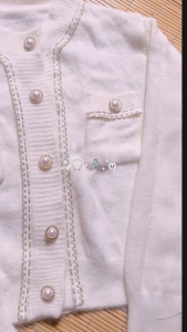 Cardigan Wol Rajut Wanita Knitwear Korean Style List Full Mutiara