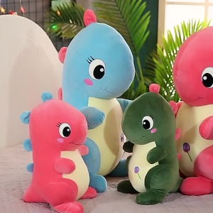 Gấu bông khủng long baby ngồi má xoắn siêu dễ thương mềm mịn (25cm---50cm) vải miniso 4 chiều cao cấp êm ái hàng xịn loại 1