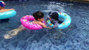 Phao bơi hình tròn cho bé  người lớn trẻ em an toàn 2 lớp dày dặn 60 - 70 - 80 - 90