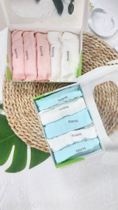 [Hộp 5 Chiếc] Khăn sữa sợi tre màu trơn 2 lớp cho bé Chất liệu lụa kết hợp sợi tre mềm mịn Kích thước:30x30cm