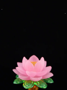 【檀香楼】【LED 插电 | 18cm  23cm 七彩莲花灯 (一对)】LED plug-in | Colorful Lotus Lamp (1 Pair) LED Buddha Lamp 观音灯 蓮花燈 祖先灯 供佛灯 神桌灯 拜神灯