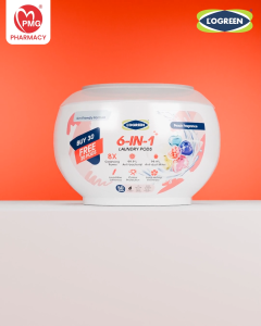 [LOGREEN] Laundry Pods 6 in 1 Peach 50s (30s+20s) - all in 1 (softlan + detergent)