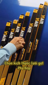 Combo 2 Lưỡi Gạt Mưa Loại A VIAIR R15 (28 Inch/700 mm) - Nhập Khẩu Chính Hãng