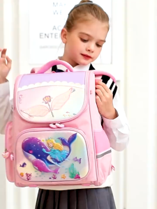 Tas Ransel 3D Glitter Sekolah Anak TK SD Waterproof Fashion Premium Import Unicorn Whale Princess