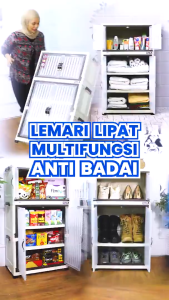 LEMARI PLASTIK LIPAT SERBAGUNA POLI RACK CABINE NAPOLLY [NAPBOX]