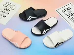 M-1 NEW TOPGRADE SLIDE SOFT RUBBER MATERIALS ELEGANT SLIDE OUTDOOR SLIIPER New style. Madam. Womens shoes. Breathe. Slippers. Sandals. A thick bottom. Non-slip. High quality. It wears well. Comfortable. The Korean version.