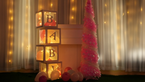 TẶNG CHỮ DÁN - Hộp Giấy Nhựa Kính Trong Suốt Dán Chữ Cái A-Z Chữ Số 0-9 Trang Trí Thôi Nôi Sinh Nhật