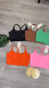 Áo bra nữ tập gym yoga aerobic thể thao kèm mút chất liệu thun poly thoáng mát thấm hút mồ hôi BINSPORTS A294