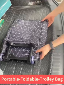 💥7 styles💥Genuine Trolley bag Carriers 40-100KG folding With wheel Push cart Stroller for market Shopping cart trolley grocery artifact Black Stripe Fox Single layer Double layer Labor saving cart and layer max Trolley car Sent from Manila