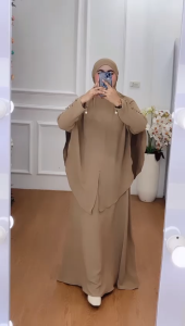 AJE ZAS - Gamis/Jubah Jumbo Syari Kode-RIFANI Matt Crinkle Airflow